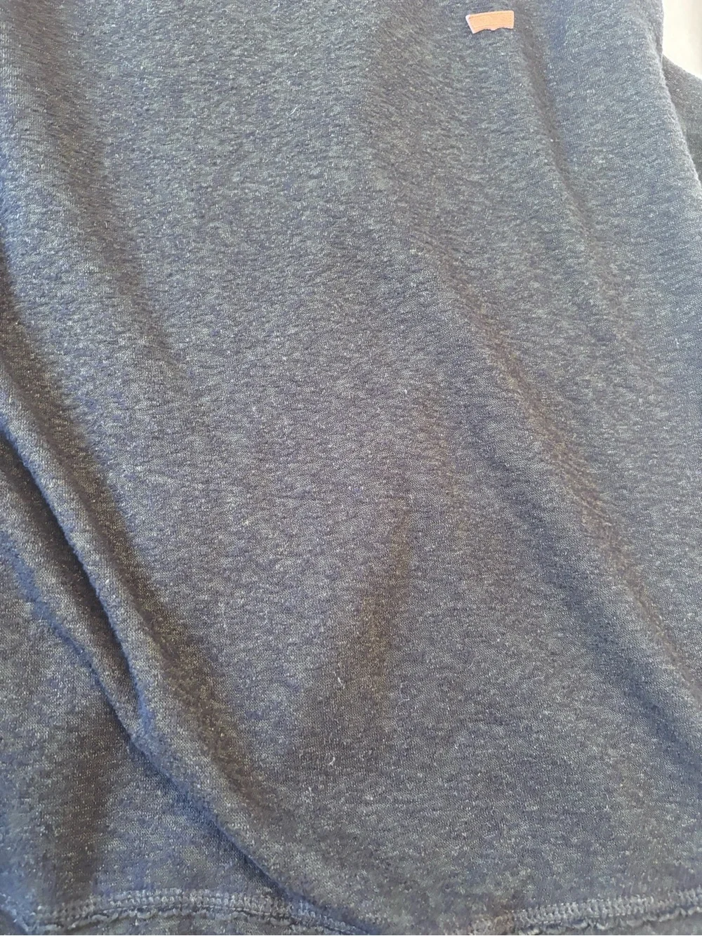 Levi's dark gray/brown Crewneck Henley Sweater with Small Logo